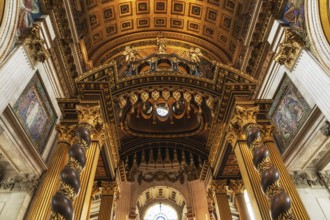 London, United Kingdom, May 12, 2019: Inside St Paul's Cathedral in London, interior building