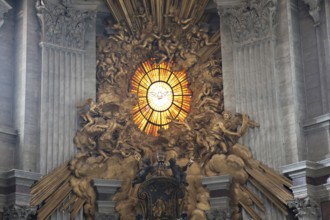 Bernini's Cathedra Petri and Gloria, St Peter's Basilica, Rome, Italy Rome, Italy