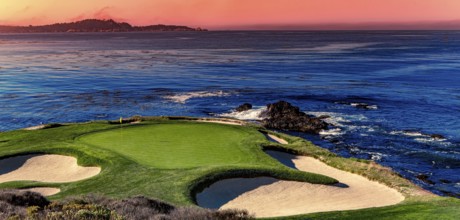 Pebble Beach golf course, Monterey, California, usa