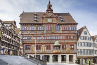 Tubingen town hall (Rathaus) on Market Square, Germany