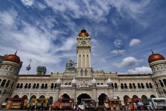 Tourists at Merdeka Square in Kuala Lumpur, Malaysia