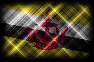 Brunei flag, national flag, modern flag background