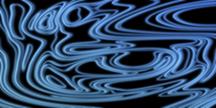 Neon Glow blue lines on a dark background, Glowing background