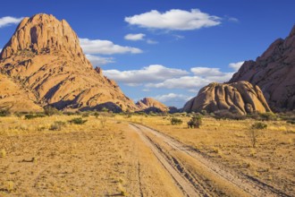 Trend Around the World. Rocks in the Spitskoppe desert. Travel to Africa