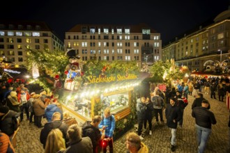 The Dresden Striezelmarkt is a Christmas market in Dresden. It has been held in Advent since 1434,