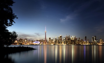 Toronto Downtown City skyline Ontario Canada Night