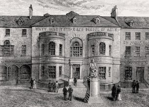 Watt Institution and School of Arts, Adam Square, Edinburgh, Scotland, 19th century