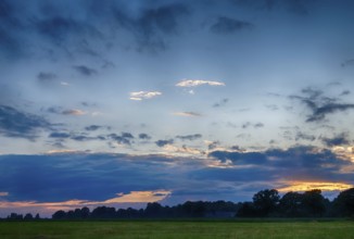 Evening atmosphere in the Emsland