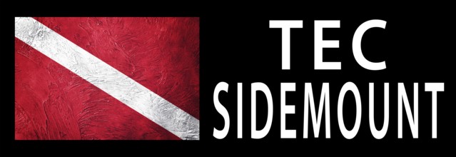 Tec Sidemount, Diver Down Flag, Scuba flag, Scuba Diving