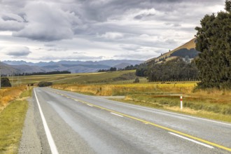 An image of a road to horizon New Zealand south island