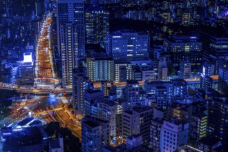 Tokyo night view as seen from Tokyo Tower. Shooting Location: Tokyo metropolitan area