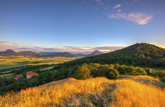 Sunrise in Central Bohemian Uplands, Czech Republic. HDR Image