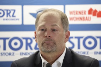 Head Coach / coach Steve Walker (SERC Wild Wings) at the press conference, PK after the game of DEL