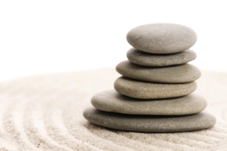 Zen. Stone and sand, poland