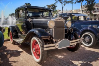 Lisbon, Portugal - Sep 29, 2024: View of classic Ford Model A or A-Model Ford or the A and A-bone