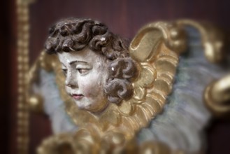 Angel in the abbey church, St. Stephanus and St. Vitus, Abbey Castle Corvey in Hoexter,