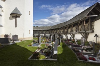 Diex fortified church cemetery, Carinthia, Austria