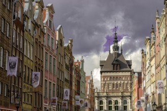 Old town centre of Gdansk in Poland on the Baltic coast