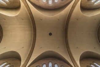 Jette, Brussels Capital Region, Belgium, 10 10 2019 Modern Gothic interior design of theceiling of