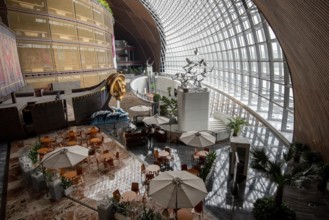 Beijing, China, June 06 2018: Interior architecture of National Centre for the Performing Arts