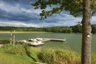 At Lake Ellerthäuser See, district of Schweinfurt, Lower Franconia, Germany