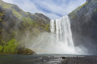 The Skógarfoss waterfall in southern Iceland