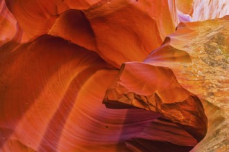 Antelope Canyon in the Navajo reservation. Arizona, USA. Incredible play of light and color