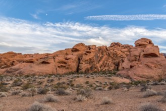 Magnificent red colored rock in the Valley of Fire, Nevada, USA