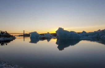 The Glacier Lagoon Jökulsarlon in Iceland, Europe, Iceland