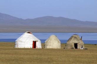 Yurt camp at Lake Songköl (Son Kul, Song Kol), Kyrgyzstan