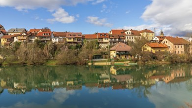 Old Quarter at River Krka in Novo Mesto Slovenia, Novo Mesto, Slovenia