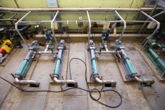 Electric pumps in a wastewater treatment facility