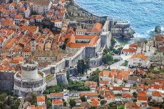 View of the old town of Dubrovnik Croatia