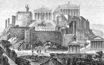 Reconstruction of the Acropolis of Athens, Greece