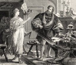EXPLANATION OF AN ANCIENT WOODCUT, REPRESENTING HANS SACHS' POETICAL MISSION, poem by Johann