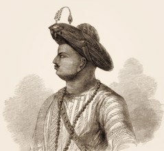 Tipu Sultan, Tiger of Mysore, 1750 – 1799, ruler of the Kingdom of Mysore