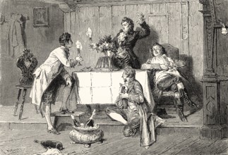 Scene from TISCHLIED, TABLE SONG, a poem by Johann Wolfgang von Goethe