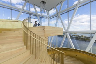 Interior view of the observation tower, Montreal, Province of Quebec, Canada