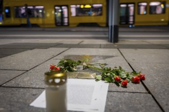 Stolpersteine in the city centre of Dresden commemorate the fates of Jewish Dresdeners during the