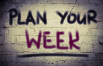 Plan Your Week Concept