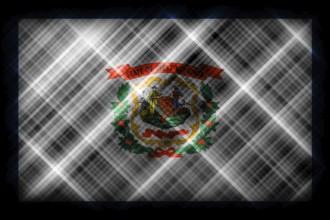 West Virginia state flag, West Virginia flag background modern flag