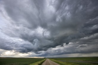 Prairie Storm Clouds Canada Saskatchewan Dramatic Summer