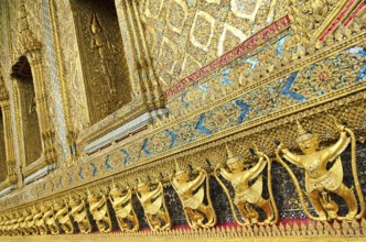 Temple decoration in grand palace of bangkok thailand