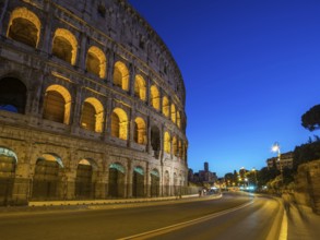 Night scene at Colosseum, Rome, Italy