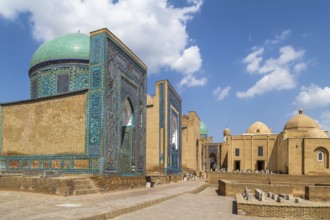 Complex of mausoleums Shahi Zinda in Samarkand, Uzbekistan