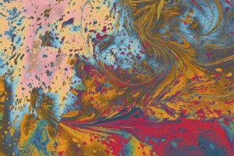 Beautiful marbled Ebru art texture for poster, print or cover design