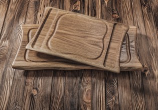 Two Oak Wood Steak Boards