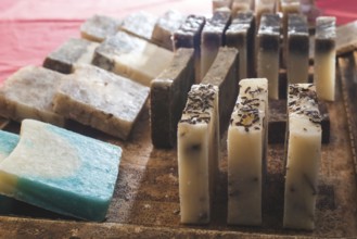 Handmade soap with herbs