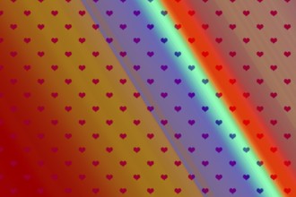 Valentine's Day template with heartsfor banners, inviations, advertisements, cards