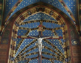 St Mary's Church in Krakow interior view